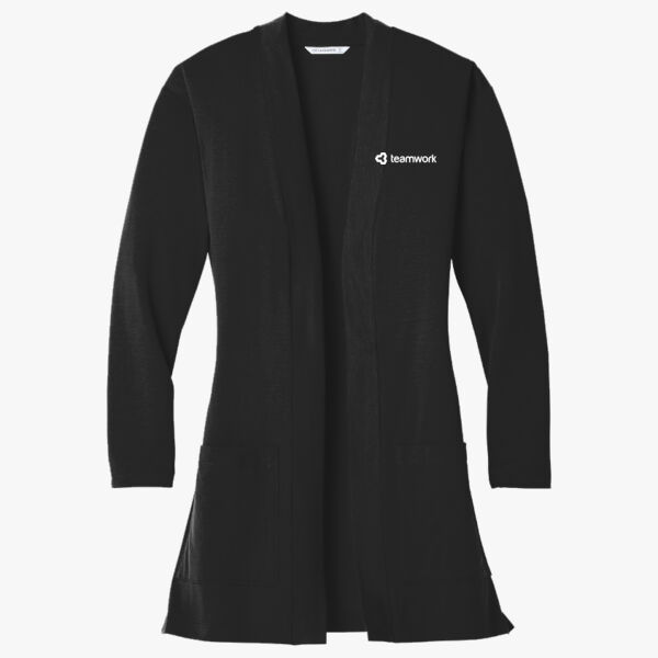 Ladies Concept Long Pocket Cardigan Thumbnail